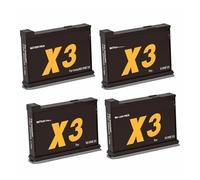 2000mAh, Compatible for Insta360, for Batterie One X3 + Boîtier De Chargement De Batterie, Accessoires De Batteries De Caméra d'action Panoramique 360(4Pcs Battery)