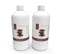 2000ml (2 X 1000ml) Suntana Chocolat Foncé 12% Dha Spray Tan Solution