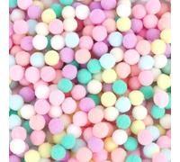 2000Pcs Craft Pompons,10mm Multicolores Craft Petit Pompons,Enfant DIY Artisanat Fabrication Créatif Décoration Pompoms pour Guirlandes,Franges,Pâques,Enfants Projets Scolaires et d'artisanat