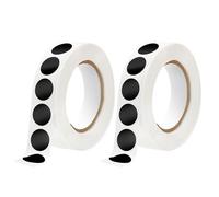 2000pcs Gommettes Rondes,Pastille Autocollante Ronde,Idéale Pour Le Bureau,L'École,La Maison Et Les Projets D'artisanat (Noir)