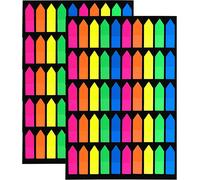 2000pcs Page Markers Index Tabs Sticky Arrows Colorful Sticky Notes Index Labels For Bookmarks,10 Sets