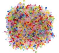 2000pcs perles à facettes artisanat délicat DIY perle acrylique petit trou pour boucles d'oreilles collier