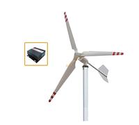 2000W 4 8V 24V Générateur de turbines éoliennes, moulin à vent Horizontal Wind Turbine Generator Kit énergétique alternatif avec inverseur contrôleur MPPT,Faible bruit(Hybrid control,3_48V_1000W)
