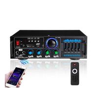 2000W Amplificateur HIFI avec Mixeur bluetooth FM AUX USB SD karaoké à domicile 2 microphones