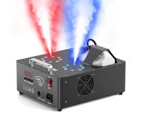 2000W Machine à Fumée Soiree avec 8+8 LED Lumières dmx Contrôlables en Couleur, Machine a Brouillard Machine a Fumee Lourde avec Télécommande pour Halloween Noël Fête Mariage Effets de Scène