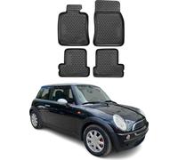 2001-2013 Tapis de sol Mini Cooper TPE noir 4 pièces