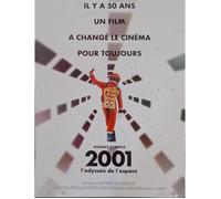 2001 l'odyssée de l'espace Affiche originale de cinéma Roulée Petit format 53x40cm. Ressortie