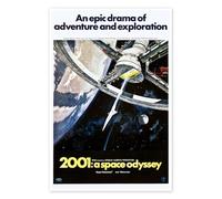 2001, l'Odyssée de l'espace (anglais) Poster 70 x 100 cm Tableaux Décoration murale