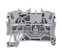2002-1201 WAGO Bloc Jonction 2 Voies Gris Rail DIN 4mm² 24A
