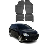 2002-2008 VW Polo Tapis de sol en caoutchouc noir 4 pièces