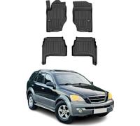 2002-2009 Kia Sorento Tapis de sol TPE noir 4 pièces