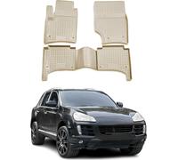 2002-2010 Porsche Cayenne Tapis de sol TPE Beige 4 pièces