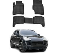2002-2010 Porsche Cayenne Tapis de sol TPE noir 4 pcs