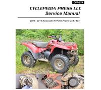2003-2013 Kawasaki KVF360 Prairie Cyclepedia Printed ATV Service Manual