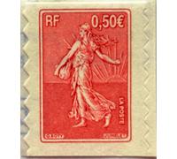2003. Authentique Timbre de France de Collection Neuf autoadhésif. N° 3619. Semeuse. par des Livres Express.