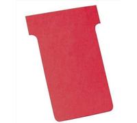 ACCO NOBO Fiches T pour planning Lot de 100 Indice 3 Rouge