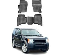 2004-2009 Land Rover Discovery L319 Tapis de sol TPE noir 4 pcs