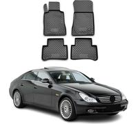 2004-2010 Mercedes CLS W219 Tapis de sol TPE noir 4 pièces