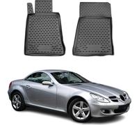 2004-2010 Mercedes SLK R171 Tapis de sol TPE noir 2 pcs