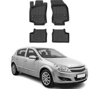 2004-2014 Opel Astra H Tapis de sol TPE noir 4 pièces