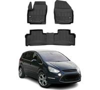 2006-2014 Ford S-Max Tapis de sol TPE noir 3 pièces
