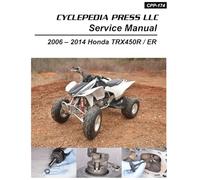 2006-2014 Honda TRX450R ER Sportrax Cyclepedia Printed ATV Service Manual