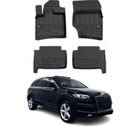 2006-2015 Audi Q7 4LB Tapis de sol TPE noir 4 pièces