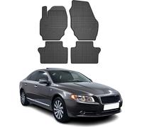 2006-2016 Volvo S80 Tapis de sol TPE noir 4 pcs