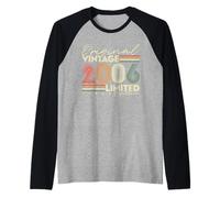 2006 Vintage Cadeau d'anniversaire 20 Ans Garçons Filles Manche Raglan