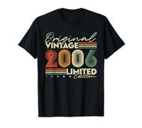 2006 Vintage Cadeau d'anniversaire 20 Ans Garçons Filles T-Shirt