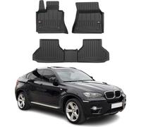 2007-2014 BMW X6 E71 E72 Tapis de sol TPE noir 3 pièces