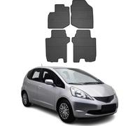 OMAC Tapis de Sol Compatible avec Honda Jazz 2007-2014 Caoutchouc Noir
