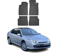 2007-2015 Renault Laguna Tapis en caoutchouc noir 4 pièces