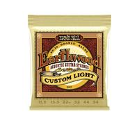 Ernie Ball Cordes pour guitare acoustique Earthwood - Custom Light 80/20 Bronze calibre 11.5-54