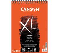 [200787103-3] CANSON Lot de 3 Blocs Spirale 120 Feuilles XL Croquis A4 90g Blanc