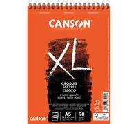 Canson-Infinity Album spiralé XL Croquis A5 petit côté 60 feuilles 90 g Ivoire