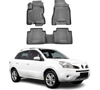 2008-2016 Renault Koleos Tapis de sol TPE noir 4 pièces