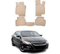 2008-2017 VW Passat CC Tapis de sol TPE Beige 4 pcs