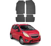 2009-2015 Chevrolet Spark M300 tapis de sol caoutchouc noir 4 pcs