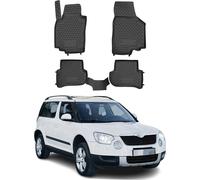 2009-2017 Skoda Yeti Tapis de sol TPE noir 4 pièces