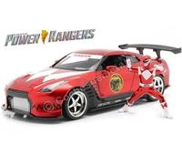 Jada Toys – Voiture miniature Nissan GT-R (R35) 2009 avec figurine Power Rangers rouge 1/24