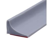 200CM Garde d'eau de douche pliable, Barrière de Douche Seuil Douche Barrage d'eau Autocollante, Anti Débordement Seuil de Douche Barrage D'eau en Caoutchouc, Joint Porte Douche (Gris)