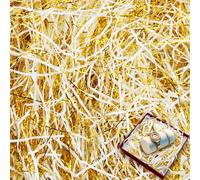 200g Papier Déchiqueté, dellyy Papier Déchiqueté Cadeau, Papier Remplissage Cadeau, Remplissage Boite Cadeau, Raphia Papier Soie Déchiqueté pour Noël, Anniversaire, Saint-Valentin, Pâques
