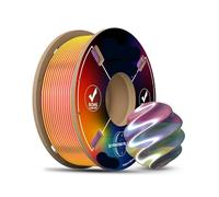 [200G] Plus de 30 couleurs PLA Silk Filament d'impression 3D dégradé bicolore/trois couleurs/quatre couleurs 1,75 mm Matériau d'impression 3D for imprimantes FDM(TRISTLE+SAGE+GRAPE SAN005)