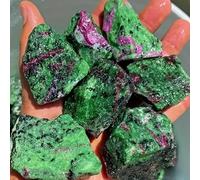 200g Red Green Treasure Raw Stone Irregular Crystal Crafts and Home Decoration Gemstone Stone