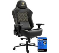 200kg 4D accoudoirs soutien lombaire jeu noir