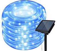 200LED Ruban Tubes Lumineux Extérieur,KINGCOO Étanche 72FT 8 Mode Rope Fil De Cuivre Solaire Bande Guirlande Lumières Décorative pour Jardin Fête Mariage Noël (Bleu)