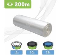 200M. Eco Recharge De Sac Pour Poubelle À Couches Compatible Avec Tommee Tippee : Twist And Click, Simplee, Tec Et Autres | 100% C