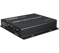 200M KVM IP Extender,a Pair of Multi-Gigabit Switches via RJ45 Cat5e/6 1080P HDMI USB KVM Ethernet Extender for PC DVR Loptop Support Mouse Keyboard Support Touch Screen Function (RX).[F406]