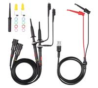 200Mhz Kit de Sondes à Pince Oscilloscope Oscilloscope Probe P2200 10X/1X Noir avec BNC à Mini kits d'Outils de Saisie et de Réglage